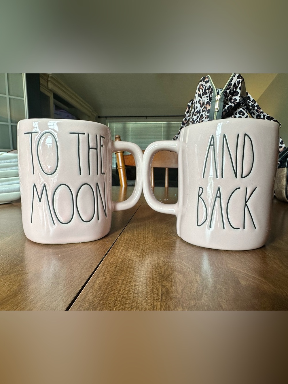 Rae Dunn Blush Pink Ceramic Mug - Set of 2